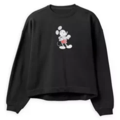 Disney Store Mickey Mouse Genuine Mousewear Ladies' Black Sweatshirt