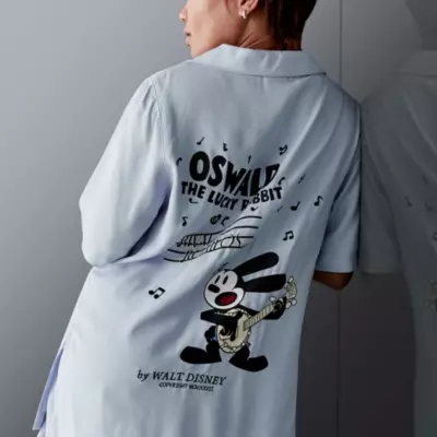 Oswald The Lucky Rabbit Disney100 Ladies' Woven Shorts 4 Oswald The Lucky Rabbit Disney100 Ladies' Woven Shorts - Image 2