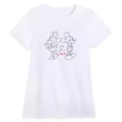 Disney Store Mickey And Minnie Sweethearts Ladies' T-Shirt