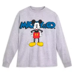 Disney Store Mickey Mouse Long Sleeve Top For Adults