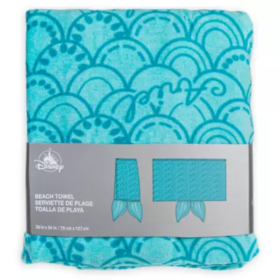 Disney Store The Little Mermaid Tail Beach Towel For Kids 6 Disney Store The Little Mermaid Tail Beach Towel For Kids - Image 4