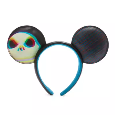 Disney Parks Jack Skellington Mickey Mouse Ears Headband For Adults 3 Disney Parks Jack Skellington Mickey Mouse Ears Headband For Adults