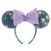 Disney Parks Minnie Mouse Denim And Lavender Ears Headband For Adults 1 Disney Parks Minnie Mouse Denim And Lavender Ears Headband For Adults -Disney 428403352555