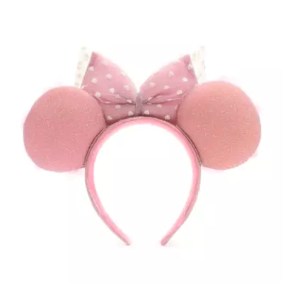 Disney Parks Minnie Mouse Hearts And Flowers Ears Headband For Adults 5 Disney Parks Minnie Mouse Hearts And Flowers Ears Headband For Adults - Image 3
