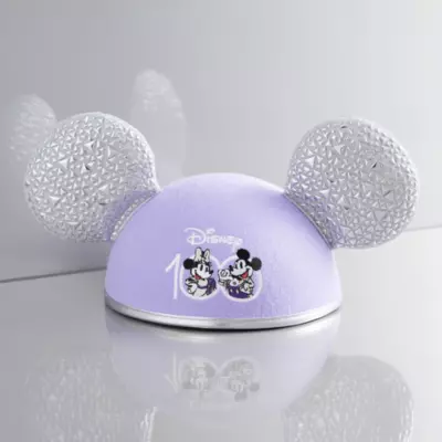 Mickey And Minnie Disney100 Celebration Ears Hat For Adults 6 Mickey And Minnie Disney100 Celebration Ears Hat For Adults - Image 4