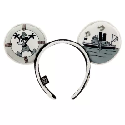 Mickey Mouse Steamboat Willie Disney100 Decades Ears Headband For Adults, 1 Of 10 5 Mickey Mouse Steamboat Willie Disney100 Decades Ears Headband For Adults, 1 Of 10 - Image 3