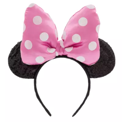 Disney Store Minnie Mouse Pink Ears Headband 3 Disney Store Minnie Mouse Pink Ears Headband