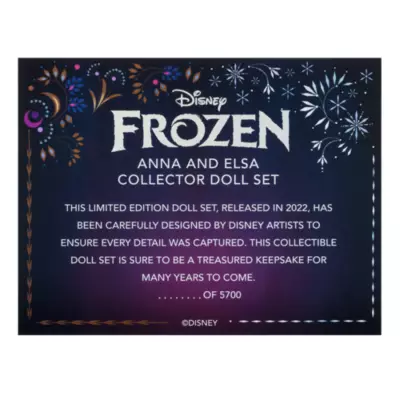 Disney Store Anna And Elsa Limited Edition Doll Set, Frozen 12 Disney Store Anna And Elsa Limited Edition Doll Set, Frozen - Image 10