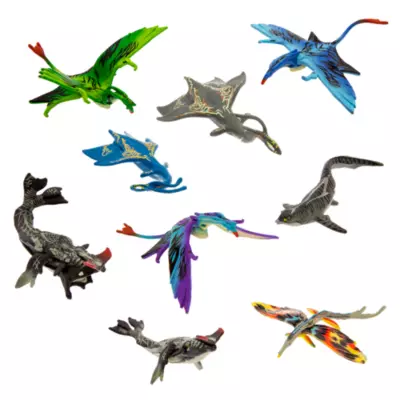 Disney Store Avatar: The Way Of Water Creatures Figurine Playset 3 Disney Store Avatar: The Way Of Water Creatures Figurine Playset