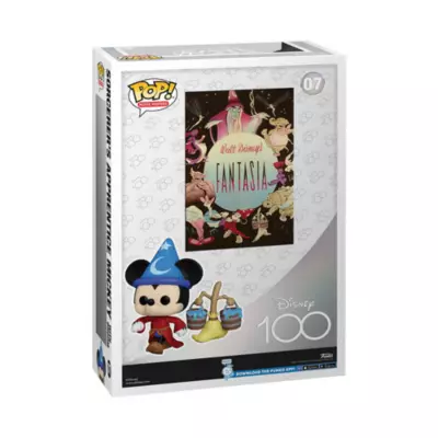 Funko Sorcerer's Apprentice Mickey With Broom Disney100 Pop! Vinyl Figure With Movie Poster, Fantasia 5 Funko Sorcerer's Apprentice Mickey With Broom Disney100 Pop! Vinyl Figure With Movie Poster, Fantasia - Image 3