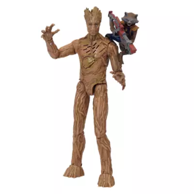 Disney Store Rocket And Groot Talking Action Figure, Guardians Of The Galaxy Vol. 3 3 Disney Store Rocket And Groot Talking Action Figure, Guardians Of The Galaxy Vol. 3