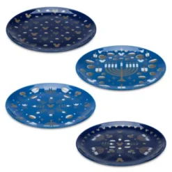 Disney Store Mickey Mouse Hanukkah Plates, Set Of 4 13 Disney Store Mickey Mouse Hanukkah Plates, Set Of 4 -Disney 465013304543 2