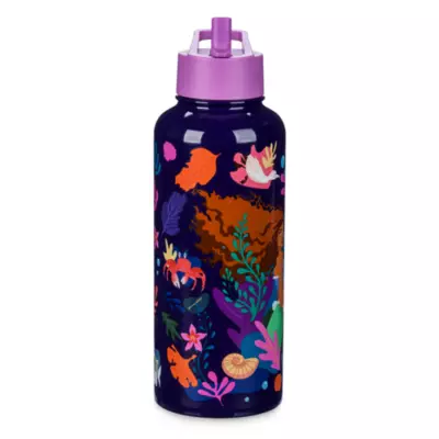 Disney Store The Little Mermaid Stainless Steel Water Bottle With Built-In Straw, Live Action Film 5 Disney Store The Little Mermaid Stainless Steel Water Bottle With Built-In Straw, Live Action Film - Image 3