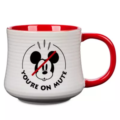 Disney Store Mickey Mouse 'You're On Mute' Mug 3 Disney Store Mickey Mouse 'You're On Mute' Mug