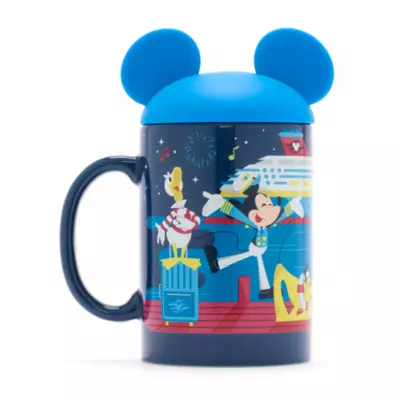 Disney Store Mickey And Friends Disney Cruise Line Mug With Lid 6 Disney Store Mickey And Friends Disney Cruise Line Mug With Lid - Image 4