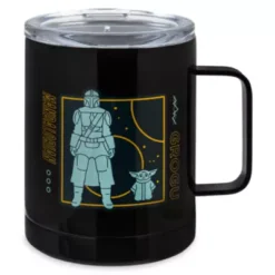 Disney Store The Mandalorian And Grogu Mug With Lid, Star Wars: The Mandalorian