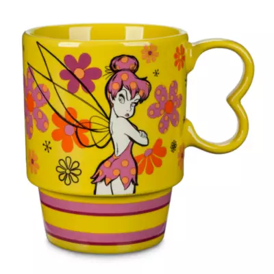 Disney Store Tinker Bell Floral Mug, Peter Pan 3 Disney Store Tinker Bell Floral Mug, Peter Pan