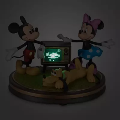 Mickey And Minnie Light-Up And Sound Living Magic Disney100 Eras Figurine 4 Mickey And Minnie Light-Up And Sound Living Magic Disney100 Eras Figurine - Image 2
