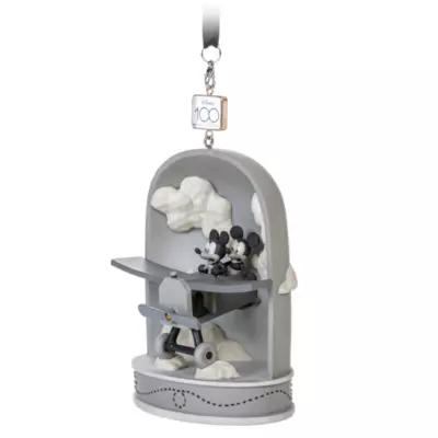 Mickey And Minnie Disney100 Eras Sketchbook Hanging Ornament, Plane Crazy 4 Mickey And Minnie Disney100 Eras Sketchbook Hanging Ornament, Plane Crazy - Image 2