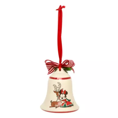 Disney Store Mickey And Minnie Vintage Christmas Bell Hanging Ornament 4 Disney Store Mickey And Minnie Vintage Christmas Bell Hanging Ornament - Image 2