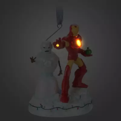 Disney Store Iron Man Festive Light-Up Figurine 4 Disney Store Iron Man Festive Light-Up Figurine - Image 2