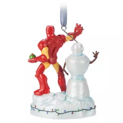 Disney Store Iron Man Festive Light-Up Figurine 5 Disney Store Iron Man Festive Light-Up Figurine - Image 3