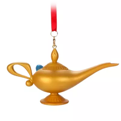 Disney Store Genie Magic Lamp Hanging Ornament, Aladdin 4 Disney Store Genie Magic Lamp Hanging Ornament, Aladdin - Image 2