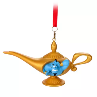 Disney Store Genie Magic Lamp Hanging Ornament, Aladdin 3 Disney Store Genie Magic Lamp Hanging Ornament, Aladdin