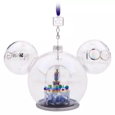 Mickey And Minnie Disney100 Celebration Hanging Ornament 3 Mickey And Minnie Disney100 Celebration Hanging Ornament