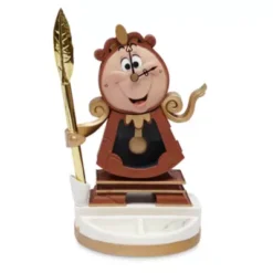 Disney Store Cogsworth Figurine With Pen