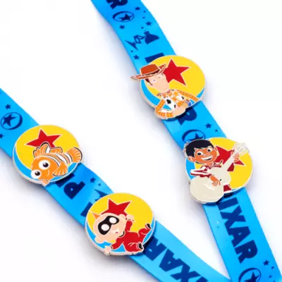 Disney Store Pixar Lanyard And Pins Set 4 Disney Store Pixar Lanyard And Pins Set - Image 2