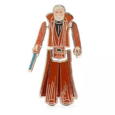 Disney Store Obi-Wan Kenobi Vintage Action Figure Pin, Star Wars 3 Disney Store Obi-Wan Kenobi Vintage Action Figure Pin, Star Wars
