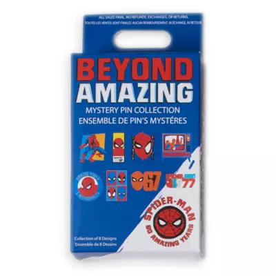 Disney Store Spider-Man 60th Anniversary Limited Release Mystery Pin Set 4 Disney Store Spider-Man 60th Anniversary Limited Release Mystery Pin Set - Image 2