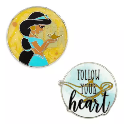 Disney Store Princess Jasmine Limited Release Pin Set, Aladdin 3 Disney Store Princess Jasmine Limited Release Pin Set, Aladdin