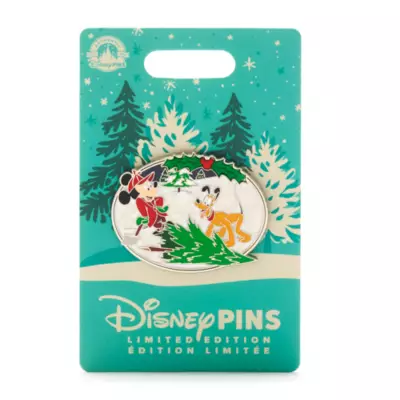 Disney Store Mickey And Pluto Limited Release Festive Pin 4 Disney Store Mickey And Pluto Limited Release Festive Pin - Image 2
