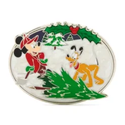 Disney Store Mickey And Pluto Limited Release Festive Pin