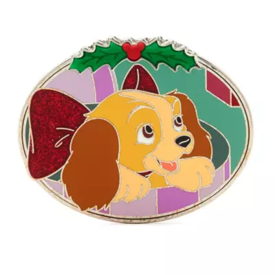 Disney Store Lady Limited Release Festive Pin, Lady And The Tramp 3 Disney Store Lady Limited Release Festive Pin, Lady And The Tramp