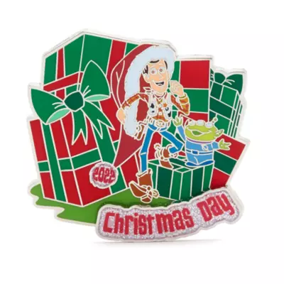 Disney Store Woody Festive 2022 Limited Release Pin, Toy Story 3 Disney Store Woody Festive 2022 Limited Release Pin, Toy Story