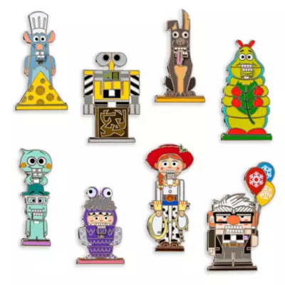Disney Store Disney Pixar Nutcracker Mystery Pin Set 3 Disney Store Disney Pixar Nutcracker Mystery Pin Set