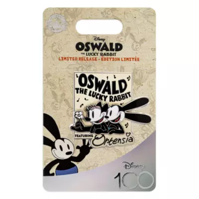 Oswald The Lucky Rabbit And Ortensia Disney100 Limited Release Pin 4 Oswald The Lucky Rabbit And Ortensia Disney100 Limited Release Pin - Image 2