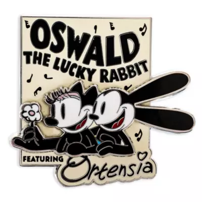 Oswald The Lucky Rabbit And Ortensia Disney100 Limited Release Pin 3 Oswald The Lucky Rabbit And Ortensia Disney100 Limited Release Pin