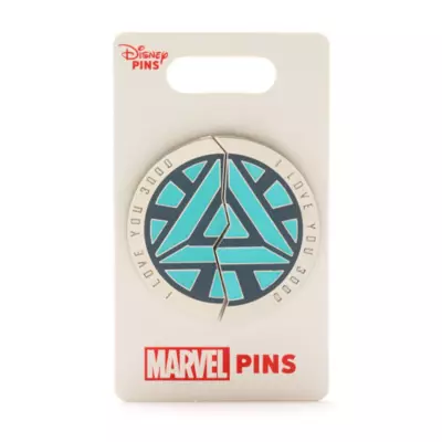 Disney Store Iron Man 'I Love You 3000' Pin Set 4 Disney Store Iron Man 'I Love You 3000' Pin Set - Image 2