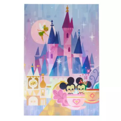 Disney Parks Postcards By Joey Chou, Set Of 5 4 Disney Parks Postcards By Joey Chou, Set Of 5 - Image 2