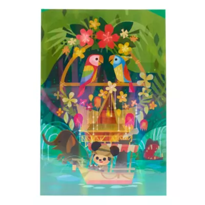 Disney Parks Postcards By Joey Chou, Set Of 5 5 Disney Parks Postcards By Joey Chou, Set Of 5 - Image 3