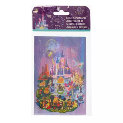 Disney Parks Postcards By Joey Chou, Set Of 5 8 Disney Parks Postcards By Joey Chou, Set Of 5 - Image 6