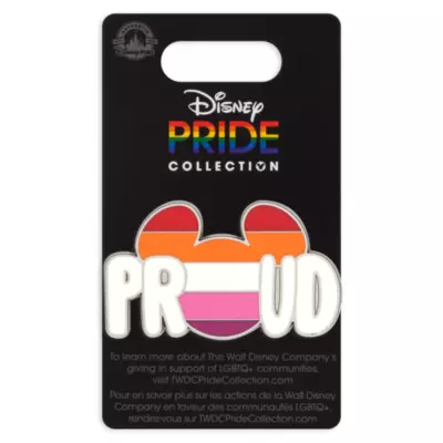 Disney Store Mickey Mouse Icon Lesbian Flag Disney Pride Pin 4 Disney Store Mickey Mouse Icon Lesbian Flag Disney Pride Pin - Image 2
