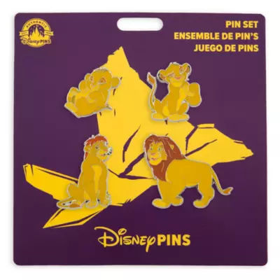 Disney Store Simba Pin Set, The Lion King 4 Disney Store Simba Pin Set, The Lion King - Image 2