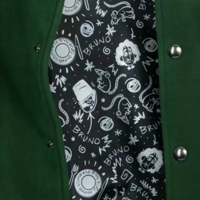 Disney Store Bruno Varsity Jacket For Adults, Encanto 7 Disney Store Bruno Varsity Jacket For Adults, Encanto - Image 5